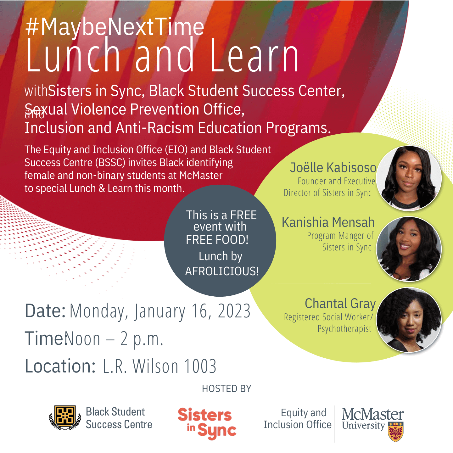 Sisters in Sync | Black Student Success Centre | McMaster University