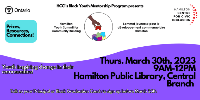 A promotional image for Black Youth Mentorship Program by HCCI