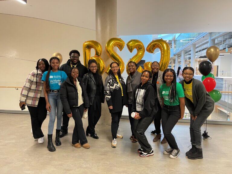 An image of a the Black Student Success Centre staff and volunteers at the Fall Preview